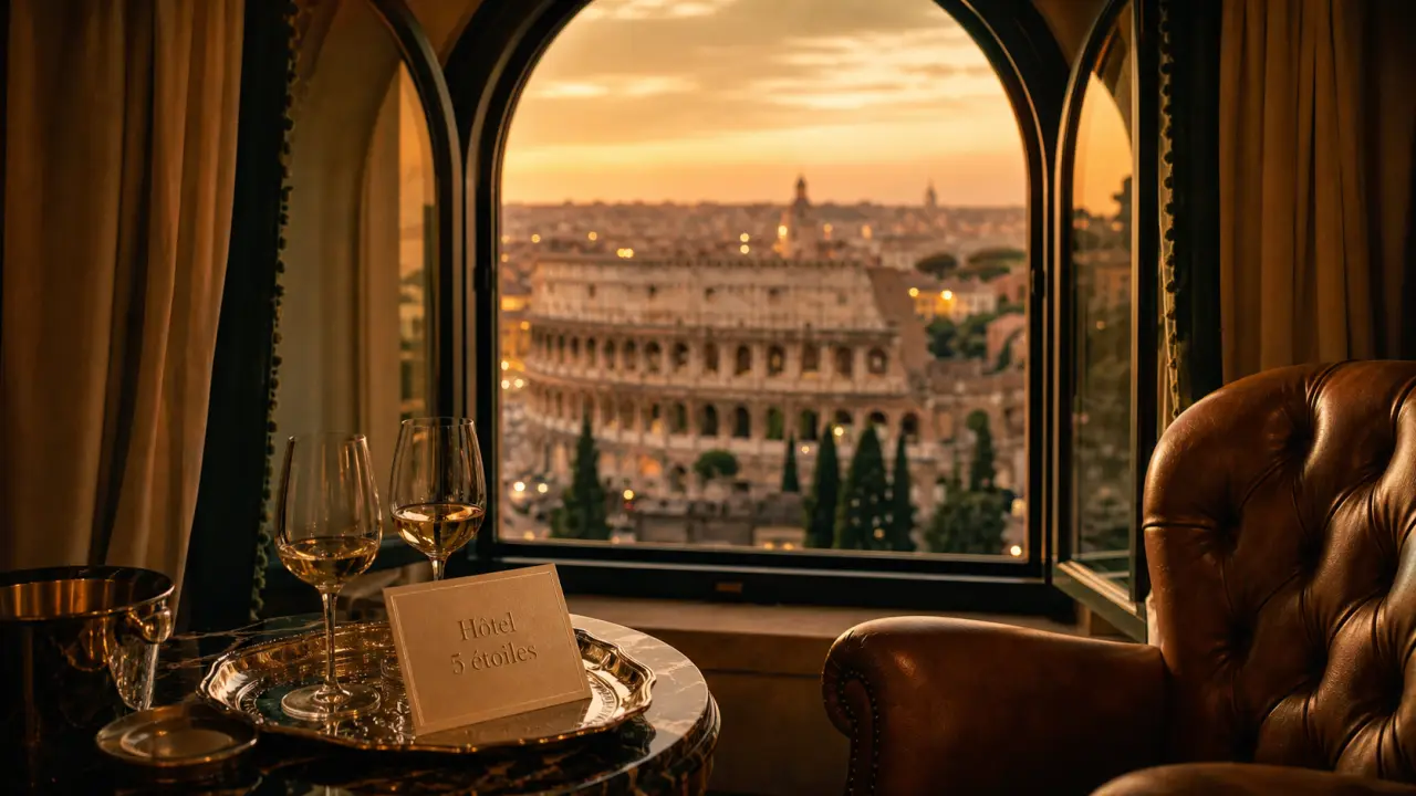 Rome hotel 5 etoiles avec vue sur le Colisée