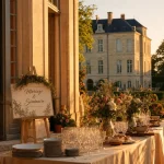 Château de Magneux Haute Rive : séminaire mariage, vue allée gravillonnée