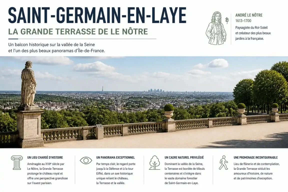 La Grande Terrasse du domaine national de Saint-Germain-en-Laye