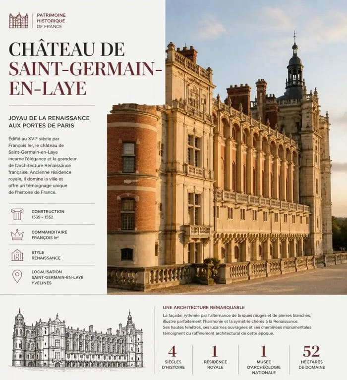 Façade Renaissance du château de Saint-Germain-en-Laye