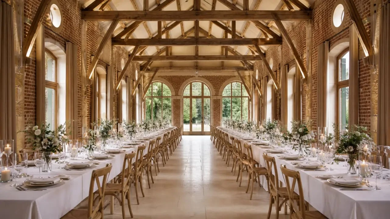 Château de Mousens, grande salle de réception de mariage