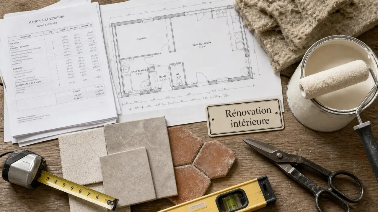 Rénovation intérieure cluny : budget au m², devis et délais