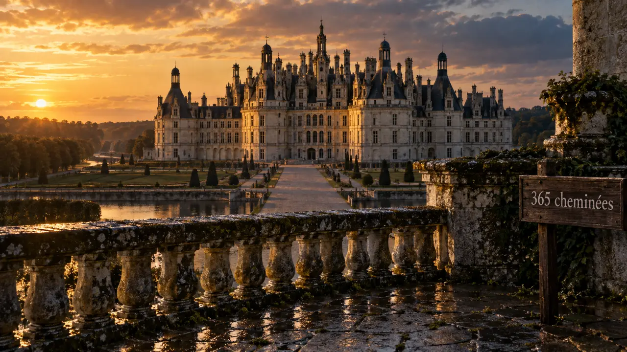 Château de Chambord : château aux 365 cheminées ou pas, vue sur les cheminées
