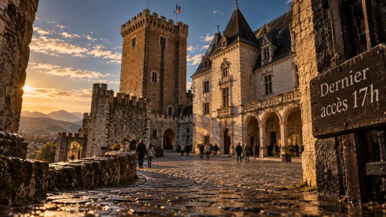 Chateau de pau visites, cour d’honneur et dernier accès 17h
