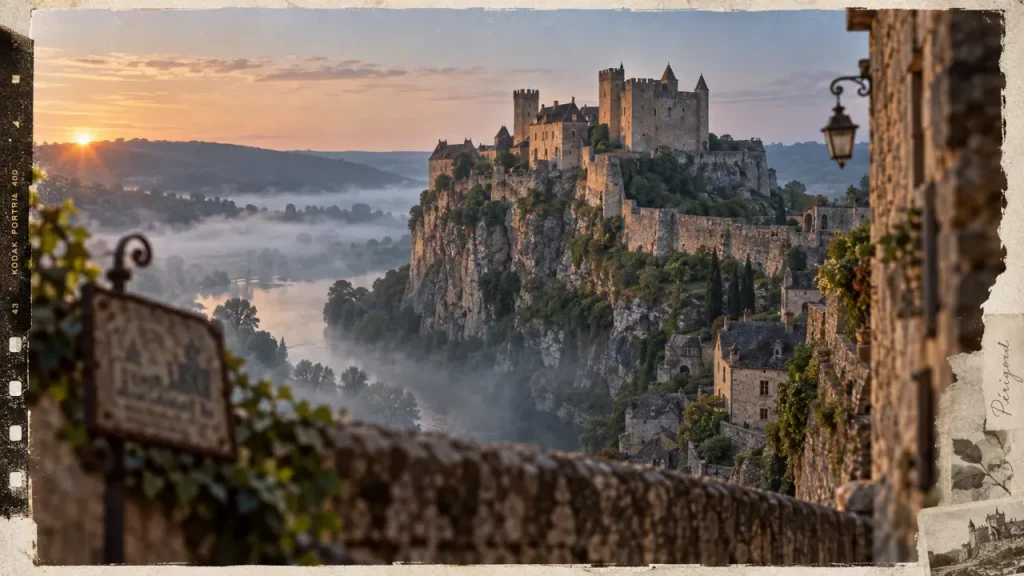 Le château des Visiteurs en Dordogne est le château de Beynac, près de Sarlat