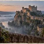 Château des visiteurs dordogne : Beynac dominant la vallée de la Dordogne