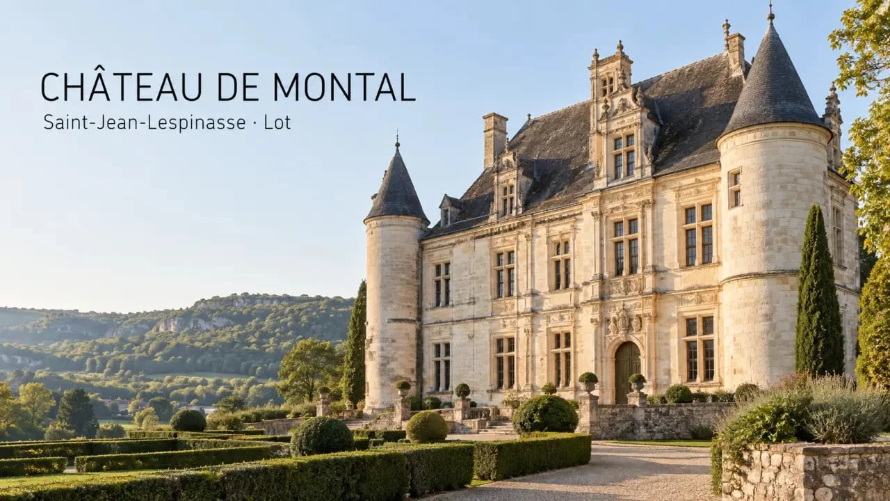 Château de Montal, l’un des plus beaux châteaux du Lot, avec sa façade Renaissance et ses décors sculptés