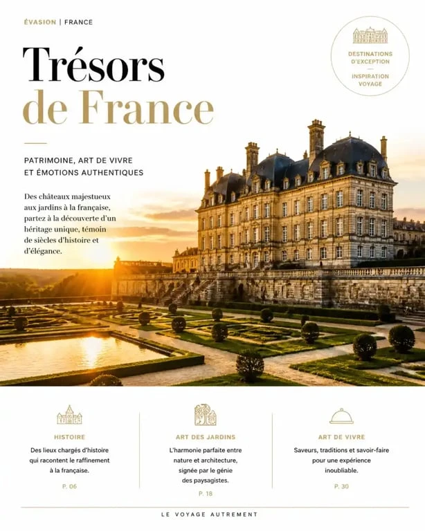 Château pour un week end amoureux dans un chateau au coucher du soleil