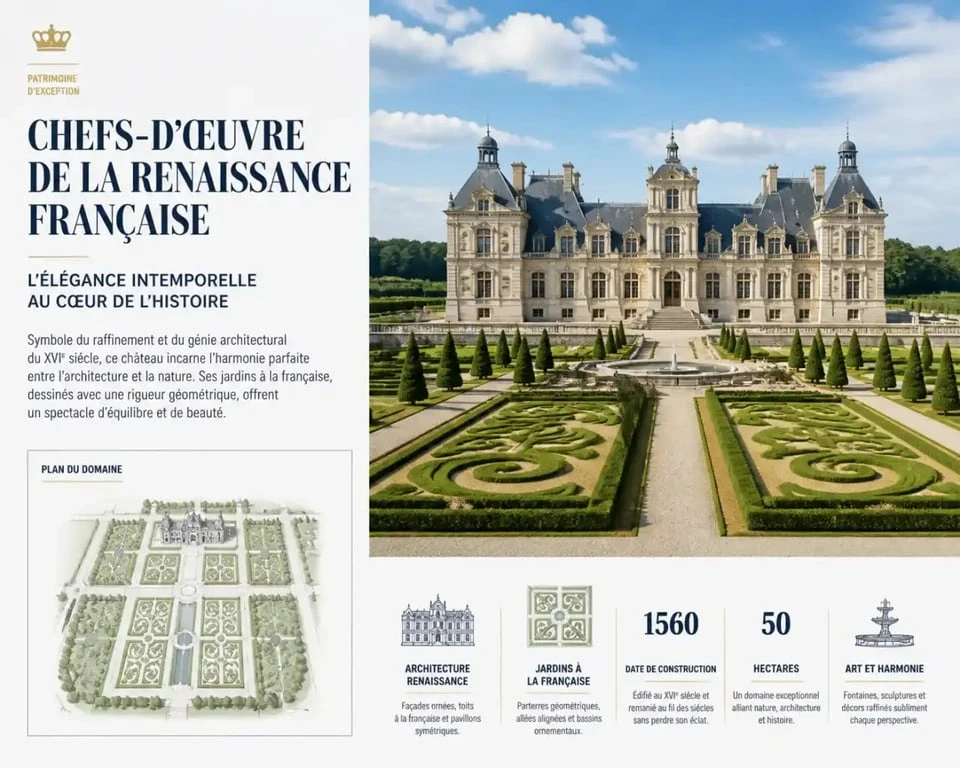 Le château de Hautefort, exemple d'élégance Renaissance parmi les plus beaux châteaux de Dordogne.