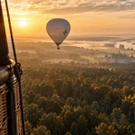 Montgolfiere chambord vue depuis la nacelle