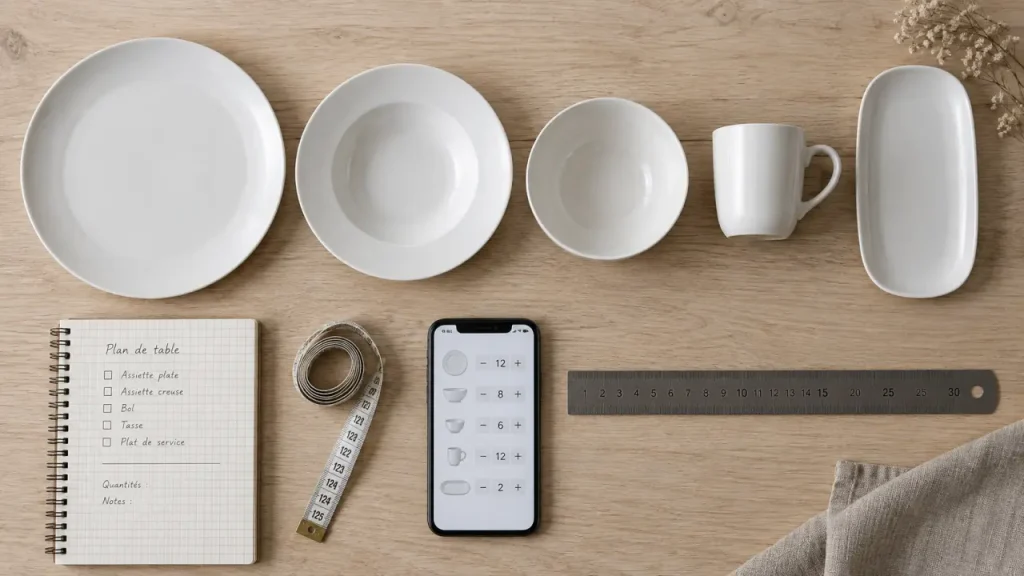 Vaisselle en porcelaine : composer un service durable, pièce par pièce