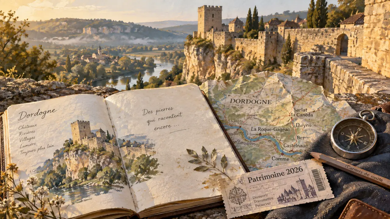 Château journée du patrimoine dordogne : carte et billet Patrimoine 2026, tour et remparts