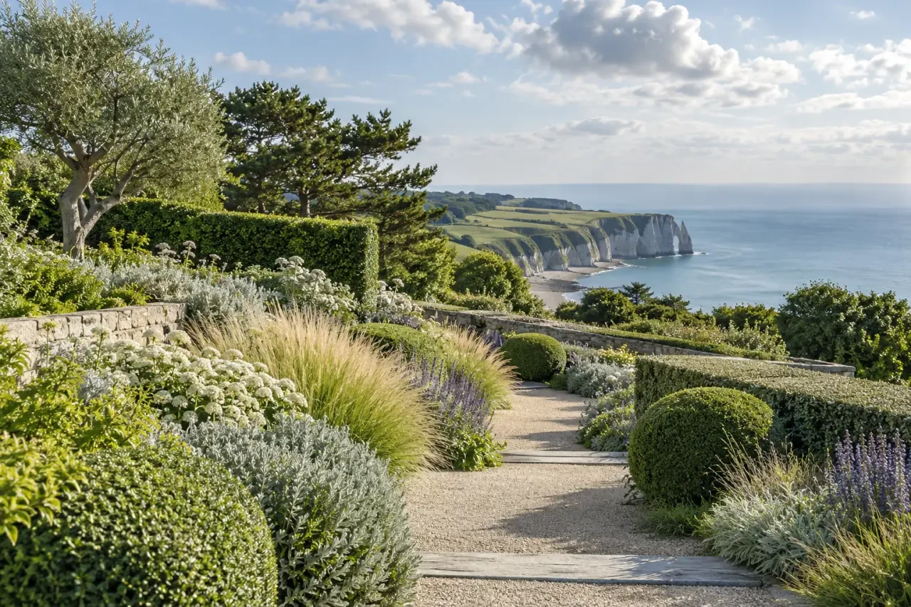 Jardins à visiter autour de Rouen : jardin paysager du littoral normand